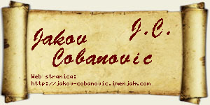 Jakov Čobanović vizit kartica